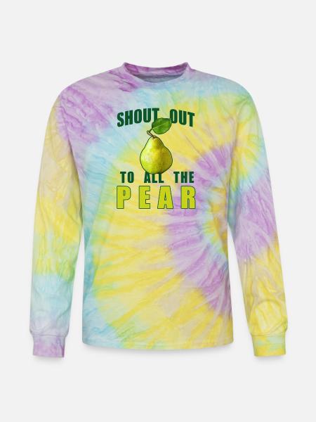 Shout Out To All The Pear - Tie Dye Long Sleeve T-shirt - mystique