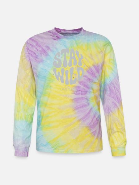 Stay Wild Limitless - Tie Dye Long Sleeve T-shirt - mystique