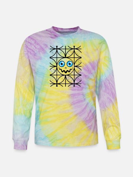 Scary faces - Tie Dye Long Sleeve T-shirt - mystique