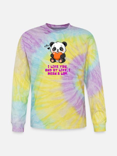 Liking Somebody - Tie Dye Long Sleeve T-shirt - mystique