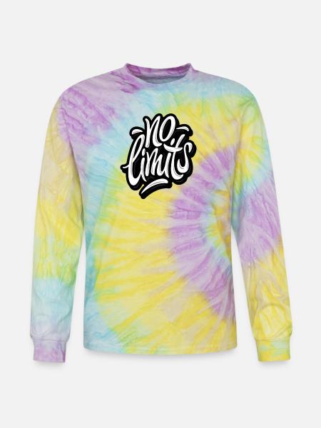 No limits - Tie Dye Long Sleeve T-shirt - mystique