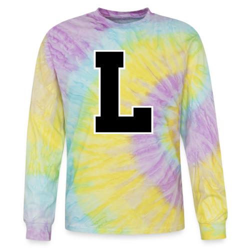 Varsity Letter L Athletic Monogram - Tie Dye Long Sleeve T-shirt