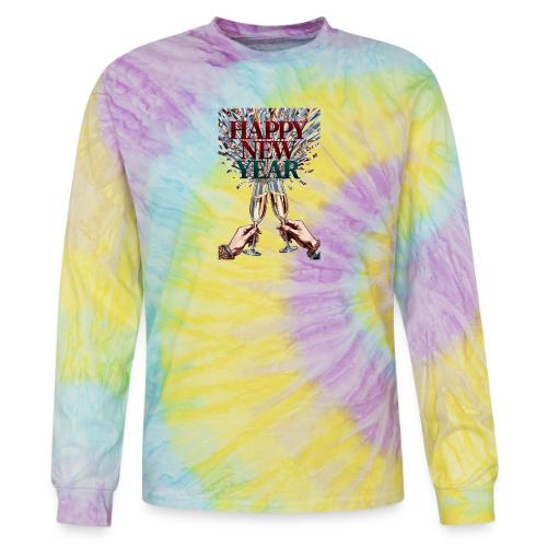 Toasting Hands T-Shirt Confetti Shower Premium - Tie Dye Long Sleeve T-shirt