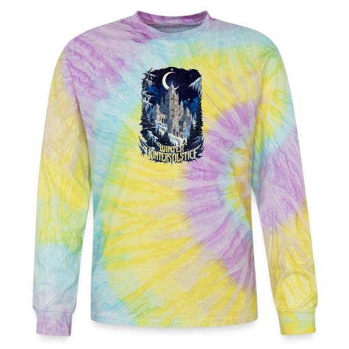 Celestial Winter Temple T-Shirt - Tie Dye Long Sleeve T-shirt