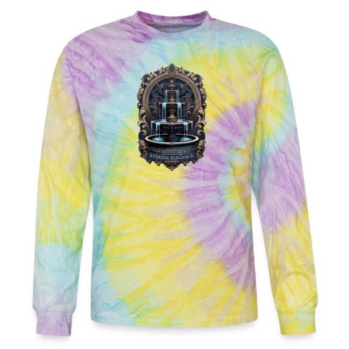 Gilded Baroque Fountain T-Shirt - Tie Dye Long Sleeve T-shirt