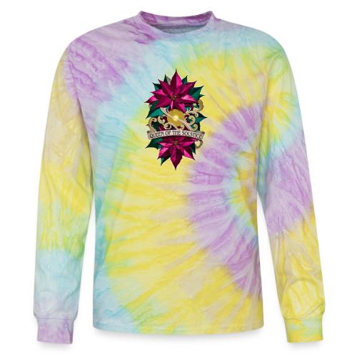 Queen of the Solstice Poinsettia T-Shirt - Tie Dye Long Sleeve T-shirt