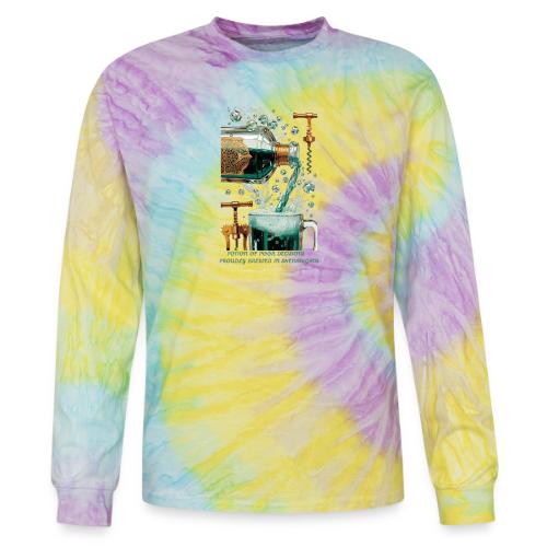 Potion of Poor Decisions Bottle Graphic Tee - Tie Dye Long Sleeve T-shirt