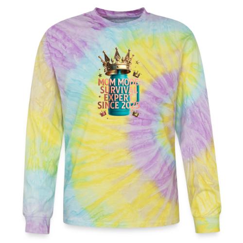 Mom Mode Survival Expert Tee - Tie Dye Long Sleeve T-shirt