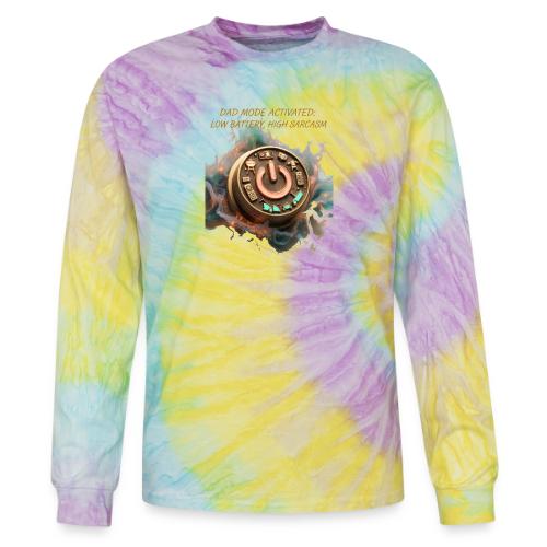 Dad Mode Activated T Shirt, Funny Dad Gift - Tie Dye Long Sleeve T-shirt