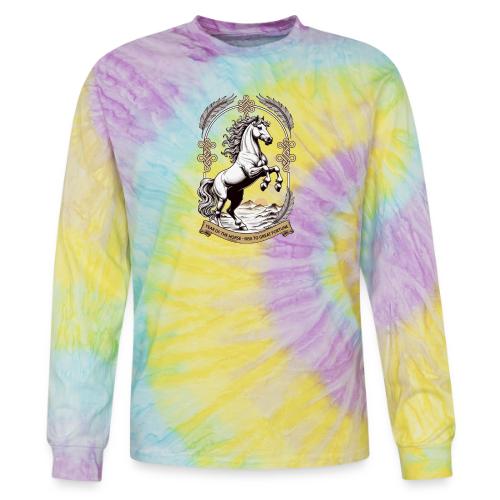Year of the Horse Rearing T Shirt, Lunar New Year - Tie Dye Long Sleeve T-shirt