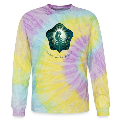 Easter Unfurl in Light Resurrection T Shirt, Gift - Tie Dye Long Sleeve T-shirt