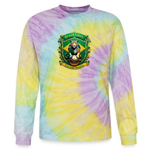 Brazil Jaguar Glory Tee, Brazilian Pride Gift - Tie Dye Long Sleeve T-shirt