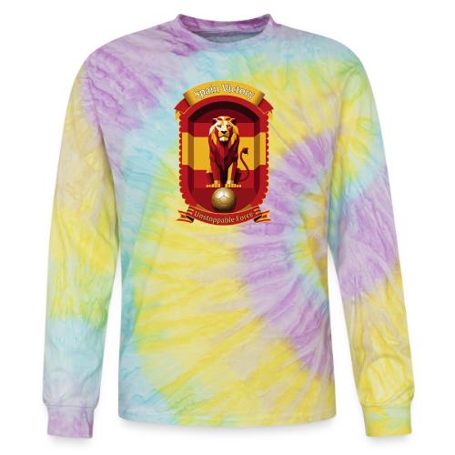 Spain Lion Victory T-Shirt, Flag Pride Crest Gift - Tie Dye Long Sleeve T-shirt