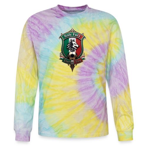 Italy heritage Wolf Fury Tee, Pride Badge Gift - Tie Dye Long Sleeve T-shirt