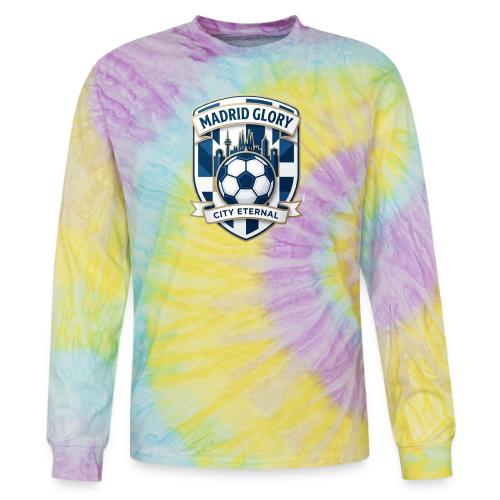 Madrid Skyline Glory T Shirt, Madrid Fan Gift - Tie Dye Long Sleeve T-shirt