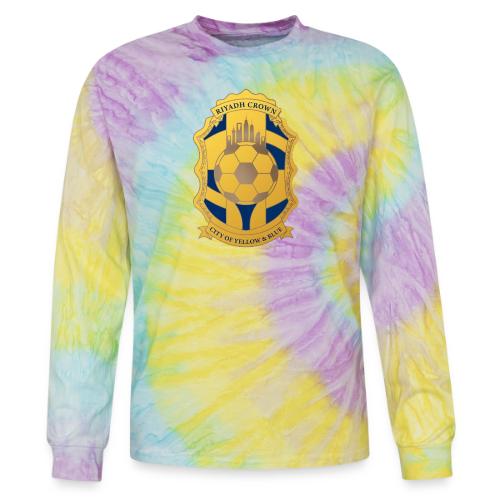 Riyadh Crown T Shirt, Modern Desert Pride Gift - Tie Dye Long Sleeve T-shirt