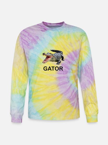 Gator shirt - Tie Dye Long Sleeve T-shirt - mystique