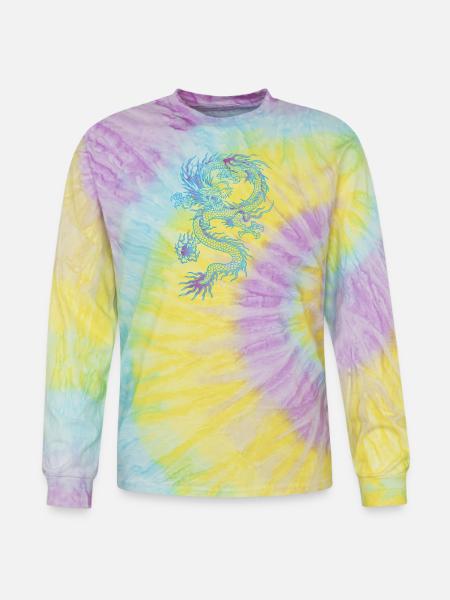 chinese dragon - Tie Dye Long Sleeve T-shirt - mystique