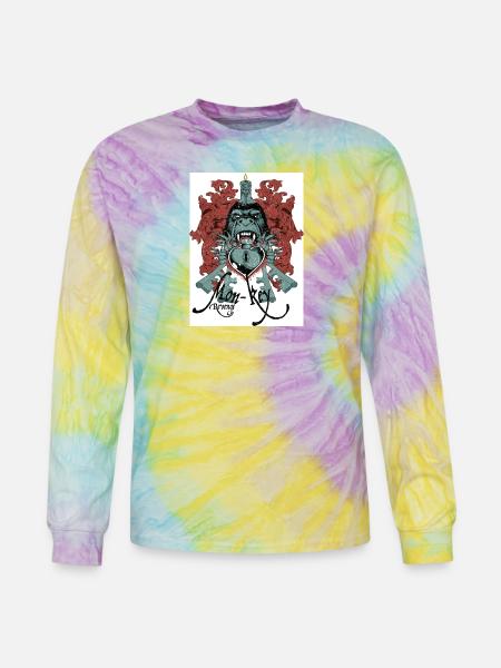 Mon-Key Revenge - Tie Dye Long Sleeve T-shirt - mystique