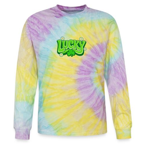 Lucky 70s Retro T-Shirt - Tie Dye Long Sleeve T-shirt