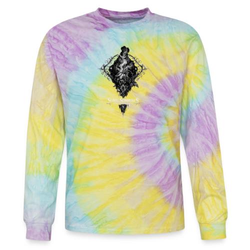 Wilted Rose Turning | Some sorrows don't echo back - Tie Dye Long Sleeve T-shirt