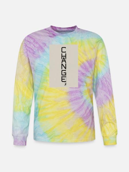 Vertical Change Rope Art - Tie Dye Long Sleeve T-shirt - mystique