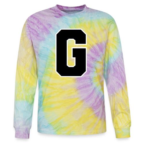 Varsity Letter G Collegiate Alphabet Art - Tie Dye Long Sleeve T-shirt