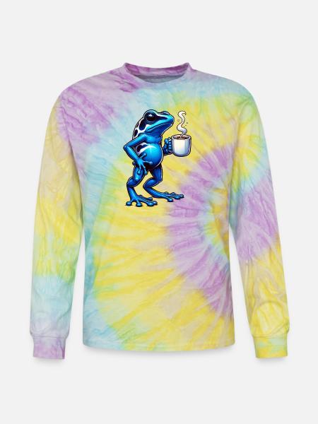 Poison Frog Coffee - Tie Dye Long Sleeve T-shirt - mystique