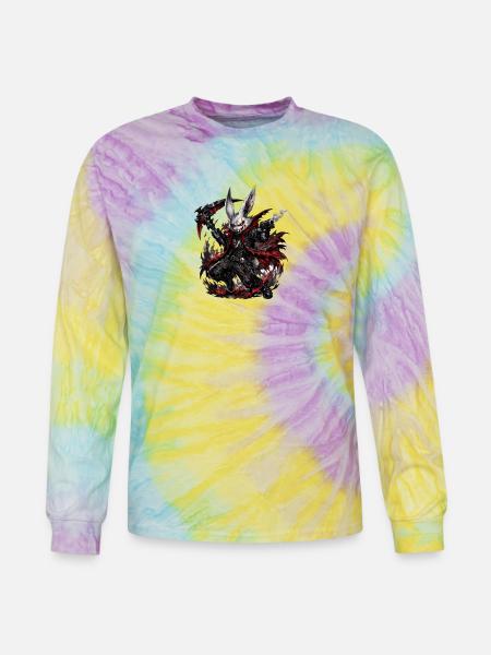 Nightshade Rabbit Gunslinger - Tie Dye Long Sleeve T-shirt - mystique