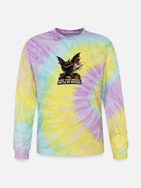 Mothman Drones  - Tie Dye Long Sleeve T-shirt - mystique