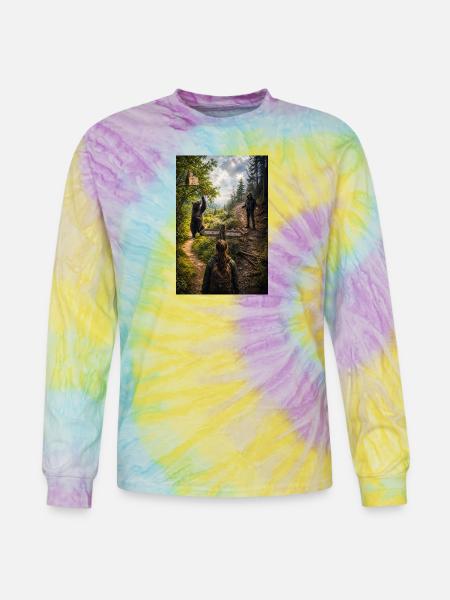 Choose the bear - Tie Dye Long Sleeve T-shirt - mystique