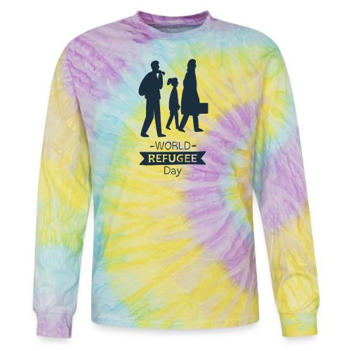 world refugee day black - Tie Dye Long Sleeve T-shirt