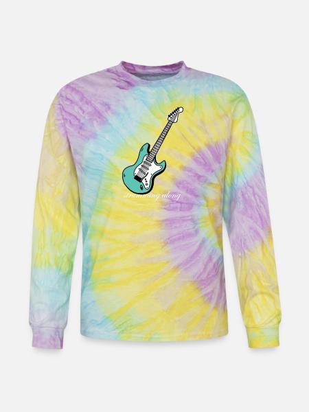 Strumming_Along - Tie Dye Long Sleeve T-shirt - mystique