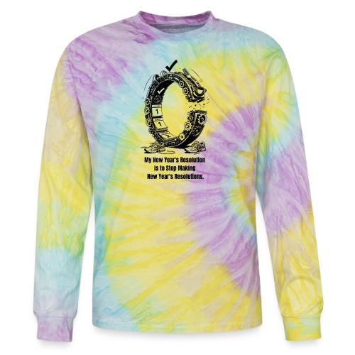 The Resolution Loop - Sarcastic New Year's T-Shirt - Tie Dye Long Sleeve T-shirt