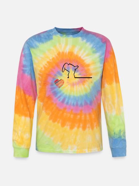 heart bag - Tie Dye Long Sleeve T-shirt - rainbow