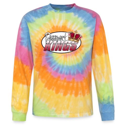 Passportkings white shirt design - Tie Dye Long Sleeve T-shirt