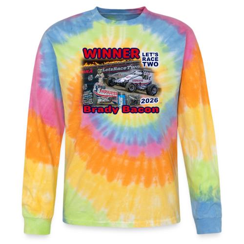 Brady Bacon #LetsRaceTwo Winner - Tie Dye Long Sleeve T-shirt