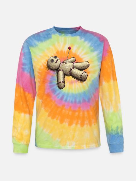 Voodoo Doll - Tie Dye Long Sleeve T-shirt - rainbow
