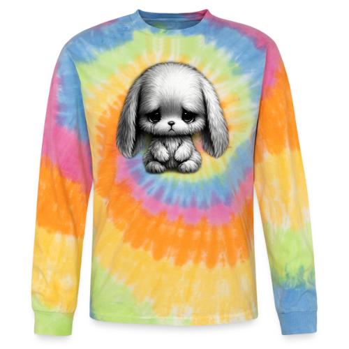 Sad Puppy Meme with Puppy Standing - Tie Dye Long Sleeve T-shirt