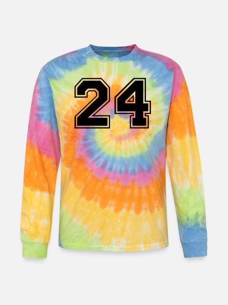24 - Tie Dye Long Sleeve T-shirt - rainbow
