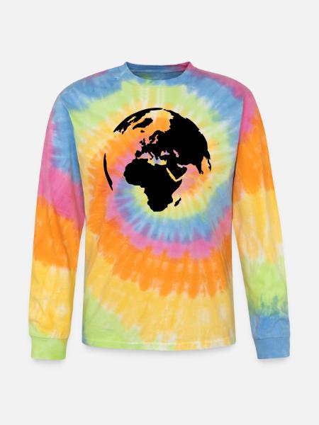 World - Tie Dye Long Sleeve T-shirt - rainbow