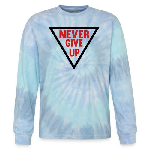 Never Give Up - Tie Dye Long Sleeve T-shirt