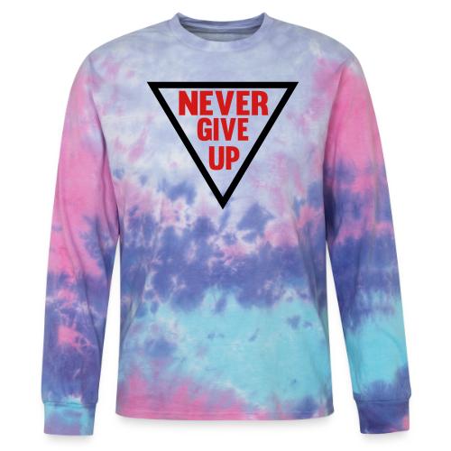 Never Give Up - Tie Dye Long Sleeve T-shirt