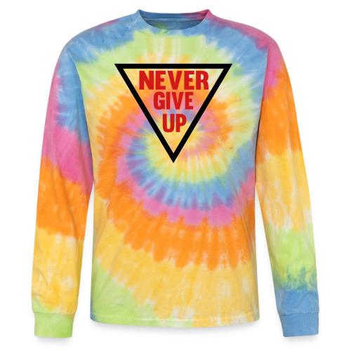 Never Give Up - Tie Dye Long Sleeve T-shirt