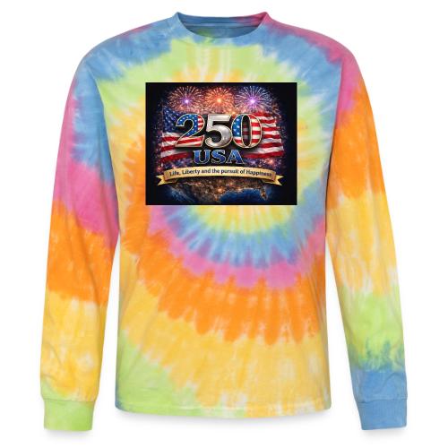 USA 250th Celebration - Tie Dye Long Sleeve T-shirt