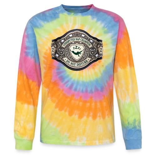 Nap Champion Belt T Shirt - Tie Dye Long Sleeve T-shirt