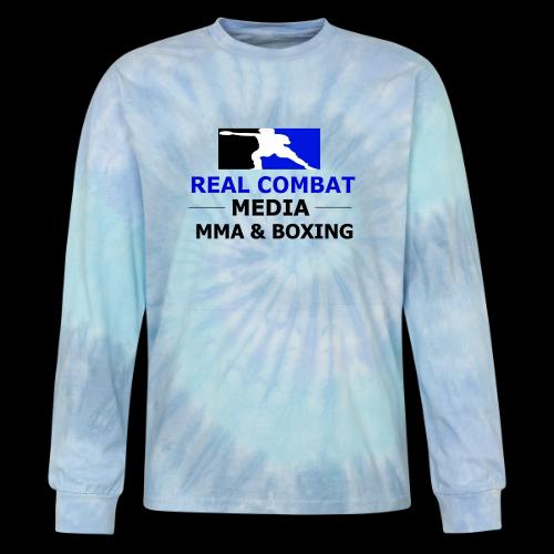 RCM MMA & BOXING Blue Logo - Tie Dye Long Sleeve T-shirt
