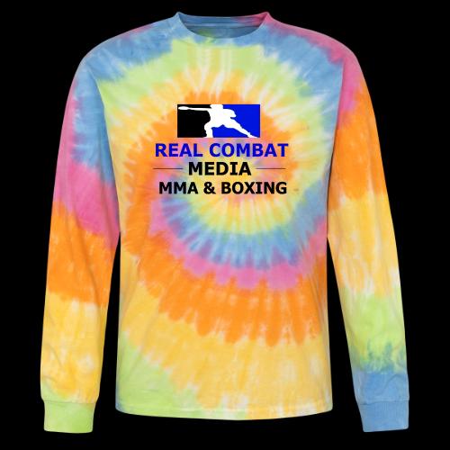 RCM MMA & BOXING Blue Logo - Tie Dye Long Sleeve T-shirt