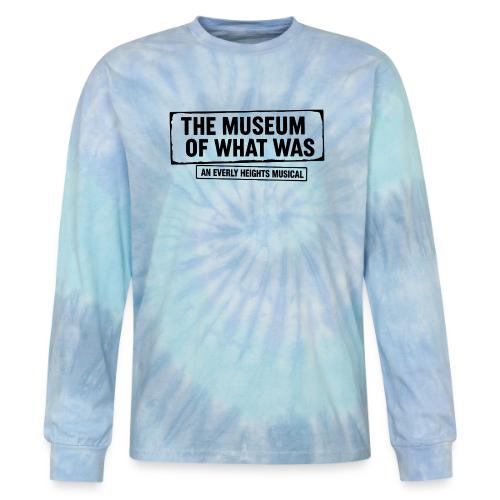 Museum of What Was Logo (Black) - Tie Dye Long Sleeve T-shirt