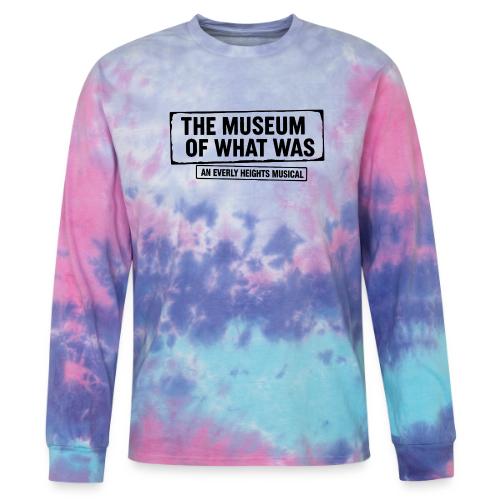 Museum of What Was Logo (Black) - Tie Dye Long Sleeve T-shirt